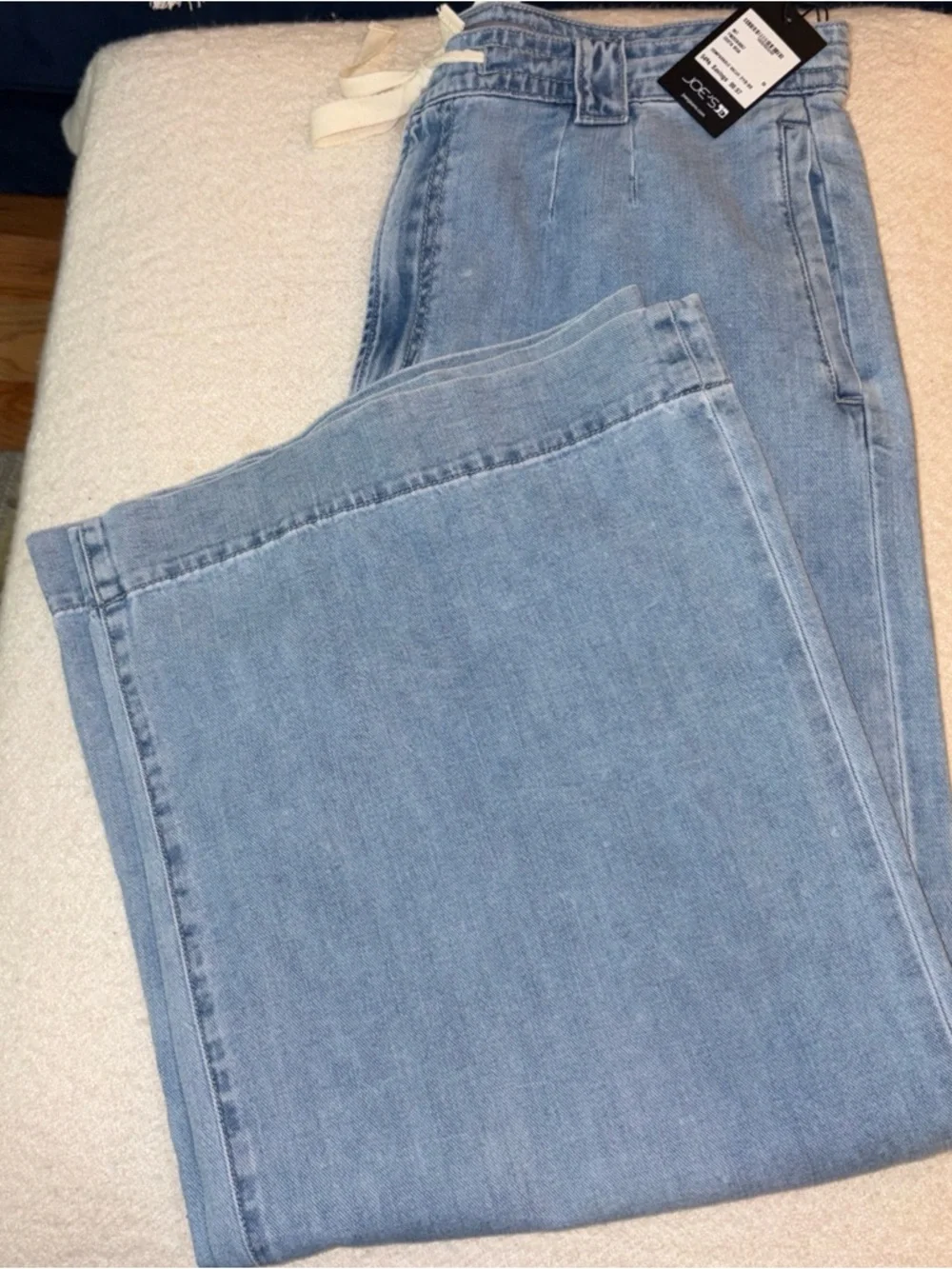 Joe’s Wide Leg Jeans with Tie at Waist (NWT) size 32